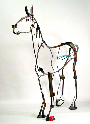 Sculpture :: Wire :: Art :: Steel :: Figurative :: Figure :: Equestrian :: Horse :: Equine :: Bronze :: Public :: Corporate :: Plaza :: Lobby :: Lisa Fedon :: Artist :: Designer