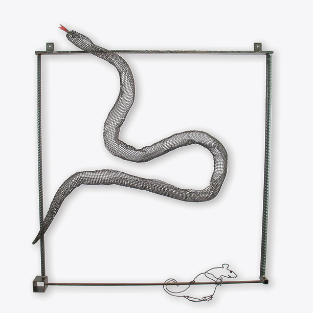 steel snake sculpture