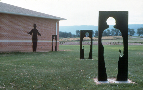 Lisa Fedon / Public Corporate Art / Steel Sculpture for South Hills Business School, State College, PA