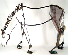 Sculpture :: Wire :: Art :: Steel :: Figurative :: Figure :: Equestrian :: Horse :: Equine :: Bronze :: Public :: Corporate :: Plaza :: Lobby :: Lisa Fedon :: Artist :: Designer