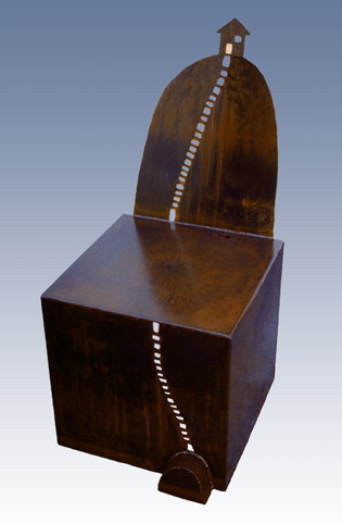 Chair :: Chairs :: Steel :: Furniture :: Dining :: Garden :: Bench :: Benches :: Lobby :: Corporate :: Desk :: Home :: Office :: Sculptural :: Art :: Lisa Fedon