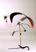 Sculpture :: Bird :: Crane :: Gruidae :: Crowned :: Aves :: Wire :: Art :: Steel :: Figurative :: Figure :: Equestrian :: Horse :: Equine :: Bronze :: Public :: Corporate :: Plaza :: Lobby :: Lisa Fedon :: Artist :: Designer