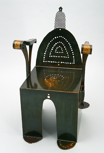 Chair :: Chairs :: Steel :: Furniture :: Dining :: Garden :: Bench :: Benches :: Lobby :: Corporate :: Desk :: Home :: Office :: Sculptural :: Art :: Lisa Fedon