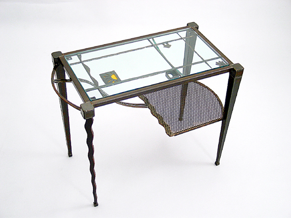 Table :: Tables :: Steel :: Coffee :: Glass :: Dining :: Buffet :: End :: Cocktail :: Kitchen :: Home :: Office :: Lobby :: Desk :: Sculptural :: Lisa Fedon