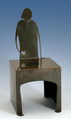 Chair :: Chairs :: Steel :: Furniture :: Dining :: Garden :: Bench :: Benches :: Lobby :: Corporate :: Desk :: Home :: Office :: Sculptural :: Art :: Lisa Fedon